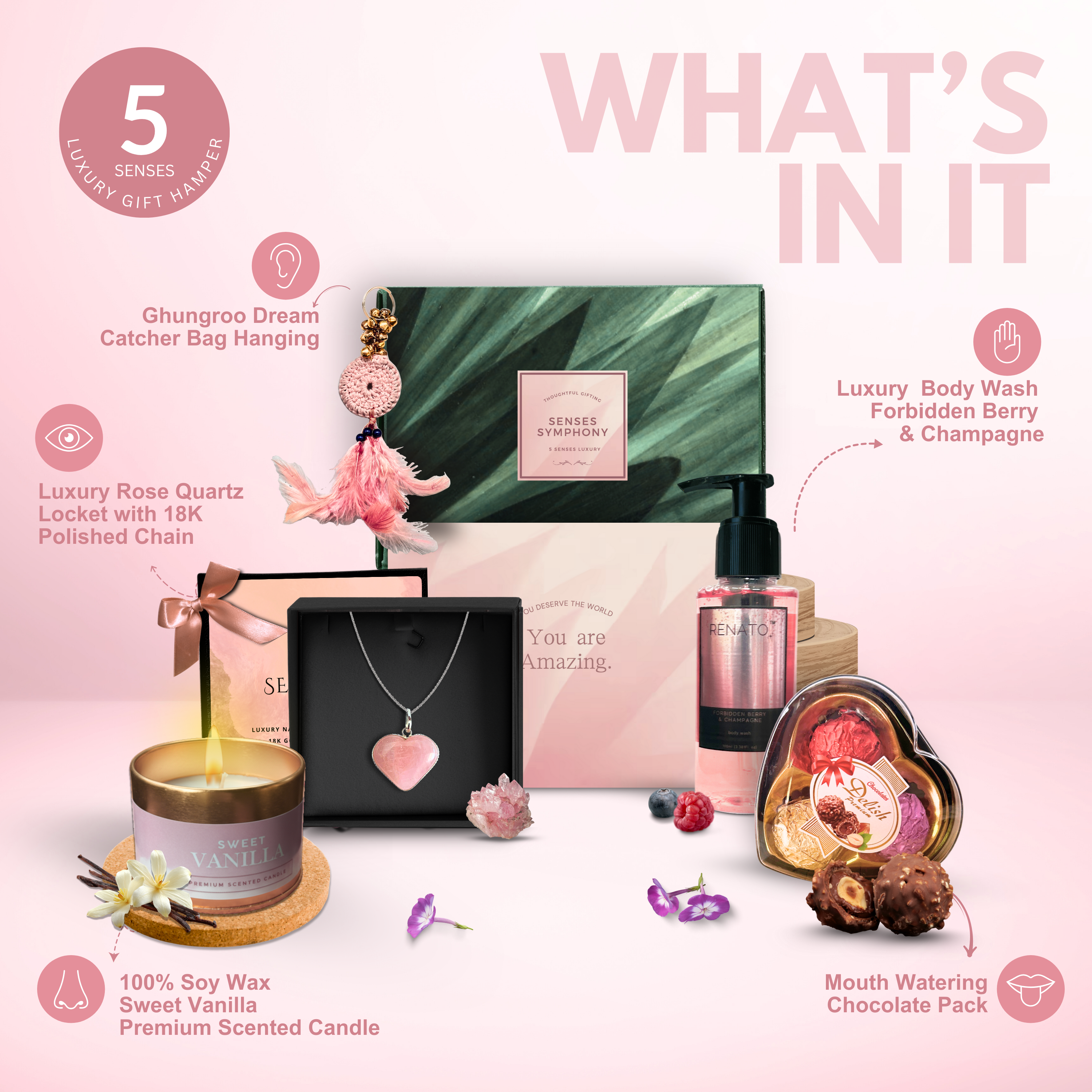 Senses Symphony | Luxury 5 Senses Gift Hamper for Women