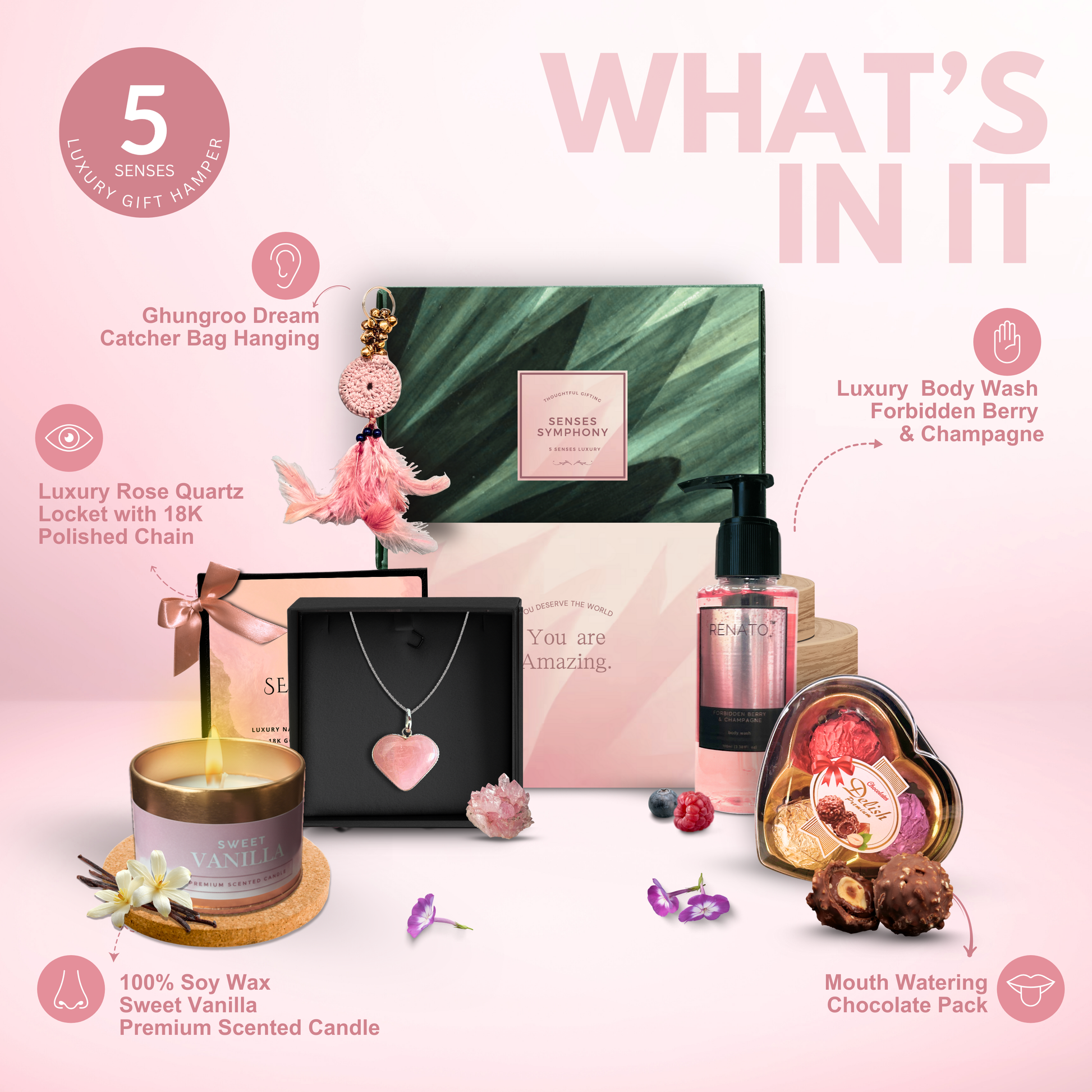 Senses Symphony | Luxury 5 Senses Gift Hamper for Women