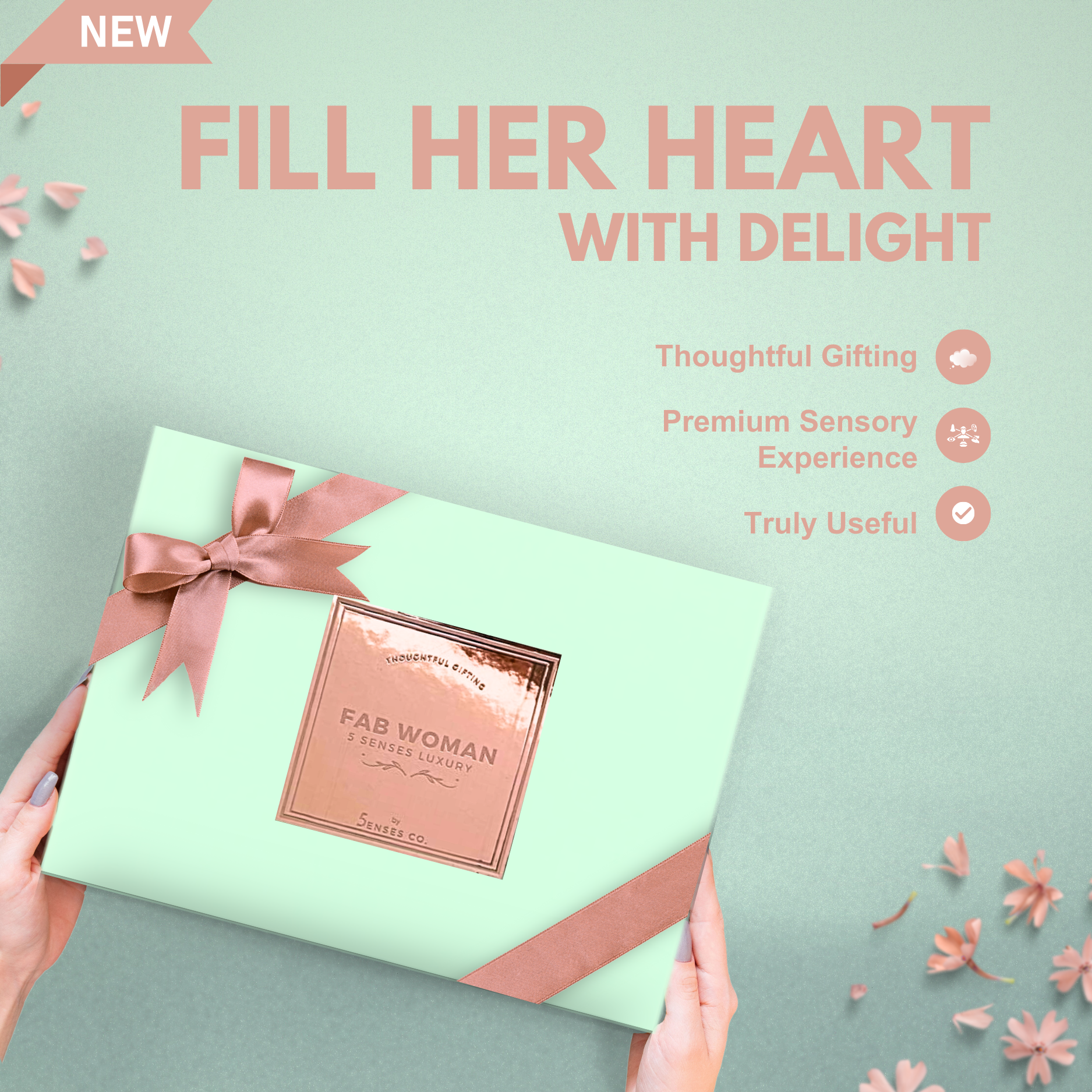 Fab Woman For Diwali | Luxury 5 Senses Gift Hamper for Women