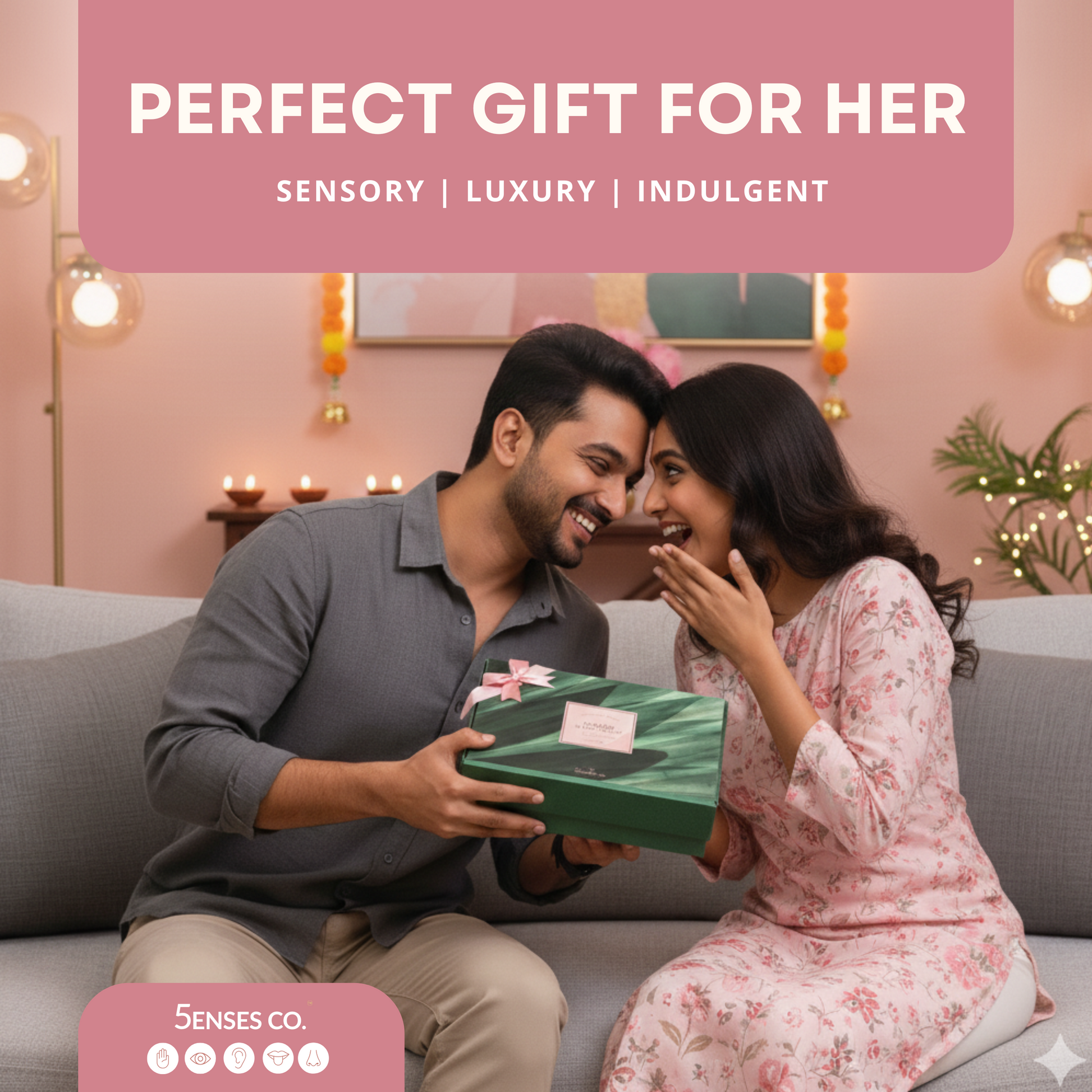 Senses Symphony For Diwali | Luxury 5 Senses Gift Hamper for Women