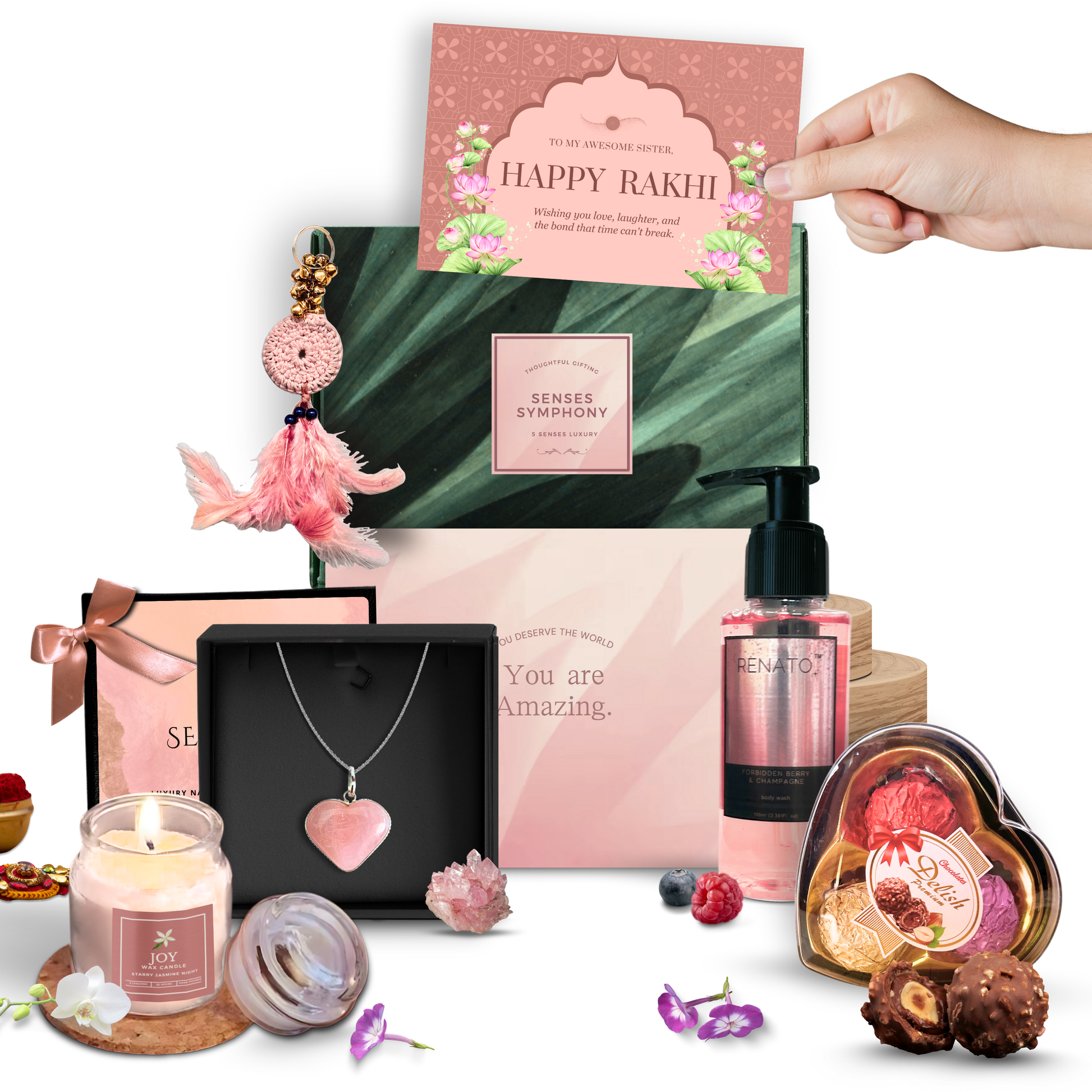 Senses Symphony for Rakhi | Luxury 5 Senses Gift Hamper for Women