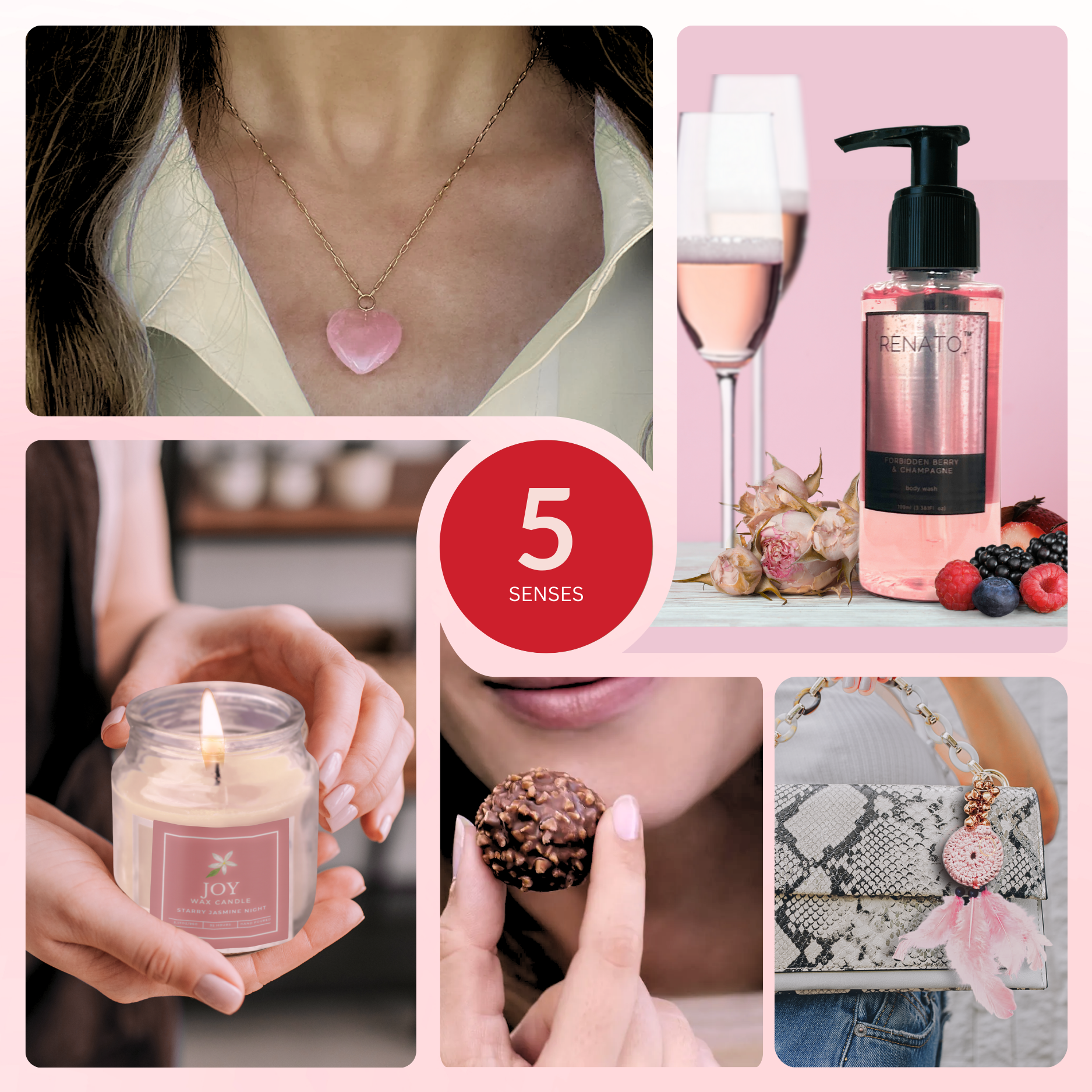 Senses Symphony For Valentine | Luxury 5 Senses Gift Hamper for Women