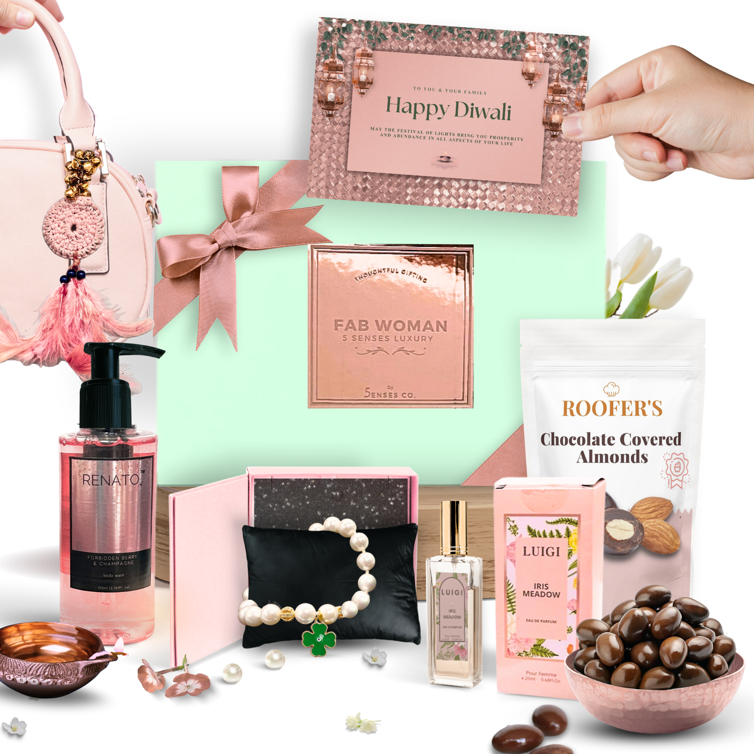 Fab Woman For Diwali | Luxury 5 Senses Gift Hamper for Women