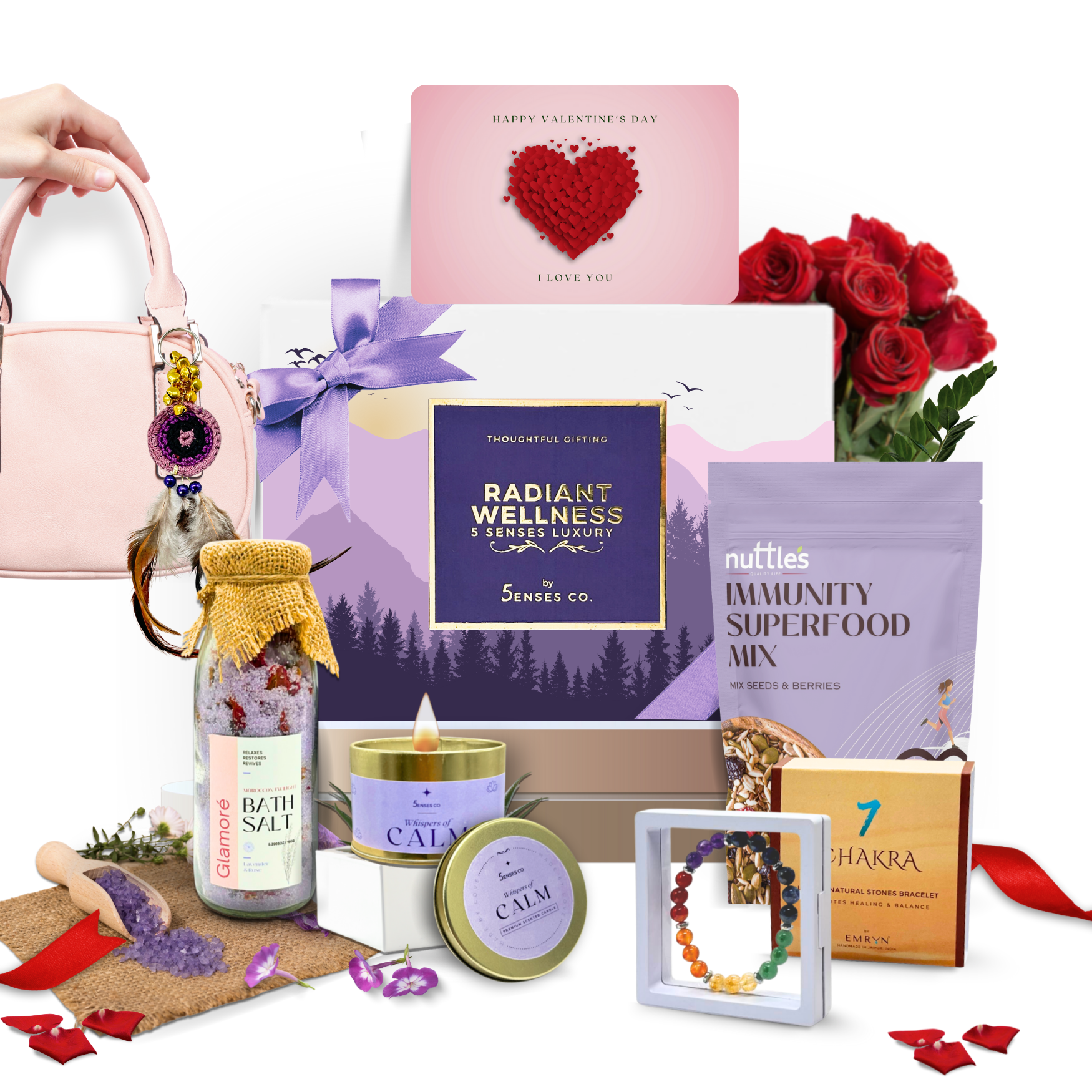 Wellness Symphony for Valentine | Luxury 5 Senes Gift Hamper for Women