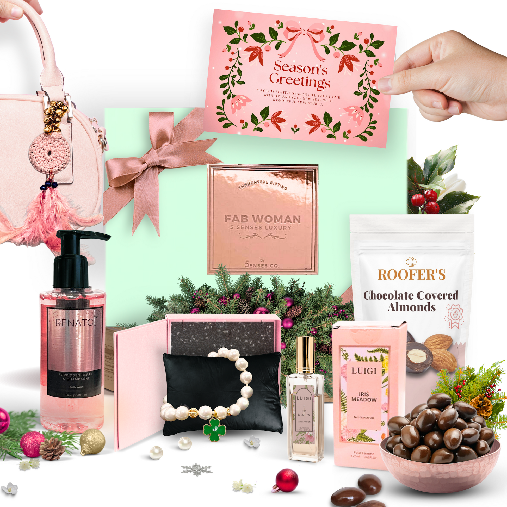 Fab Woman For Christmas | Luxury 5 Senses Gift Hamper for Women