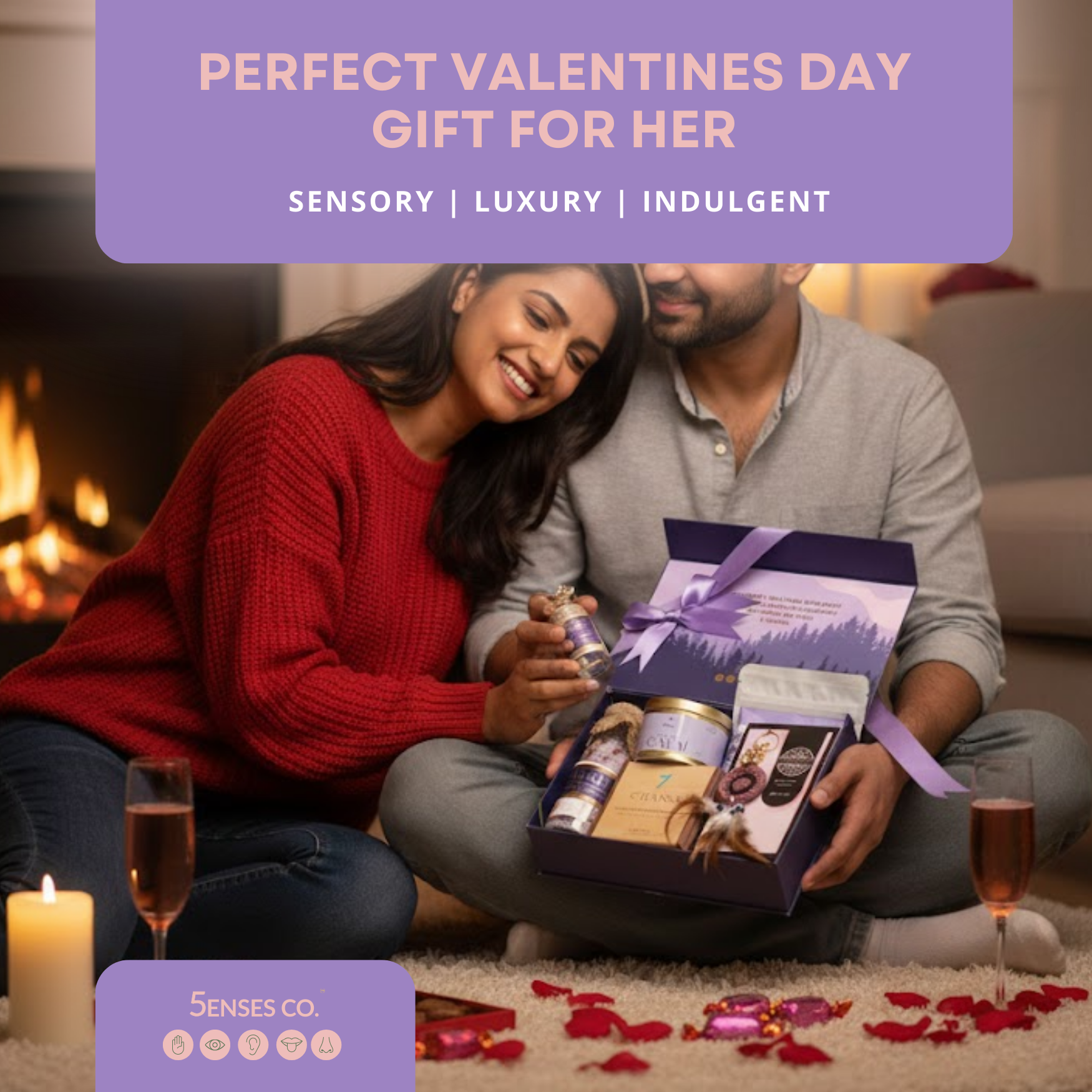 Wellness Symphony for Valentine | Luxury 5 Senes Gift Hamper for Women