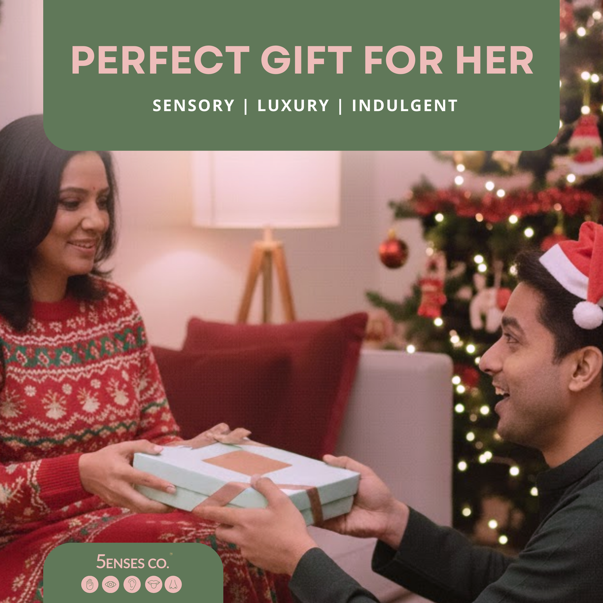 Fab Woman For Christmas | Luxury 5 Senses Gift Hamper for Women