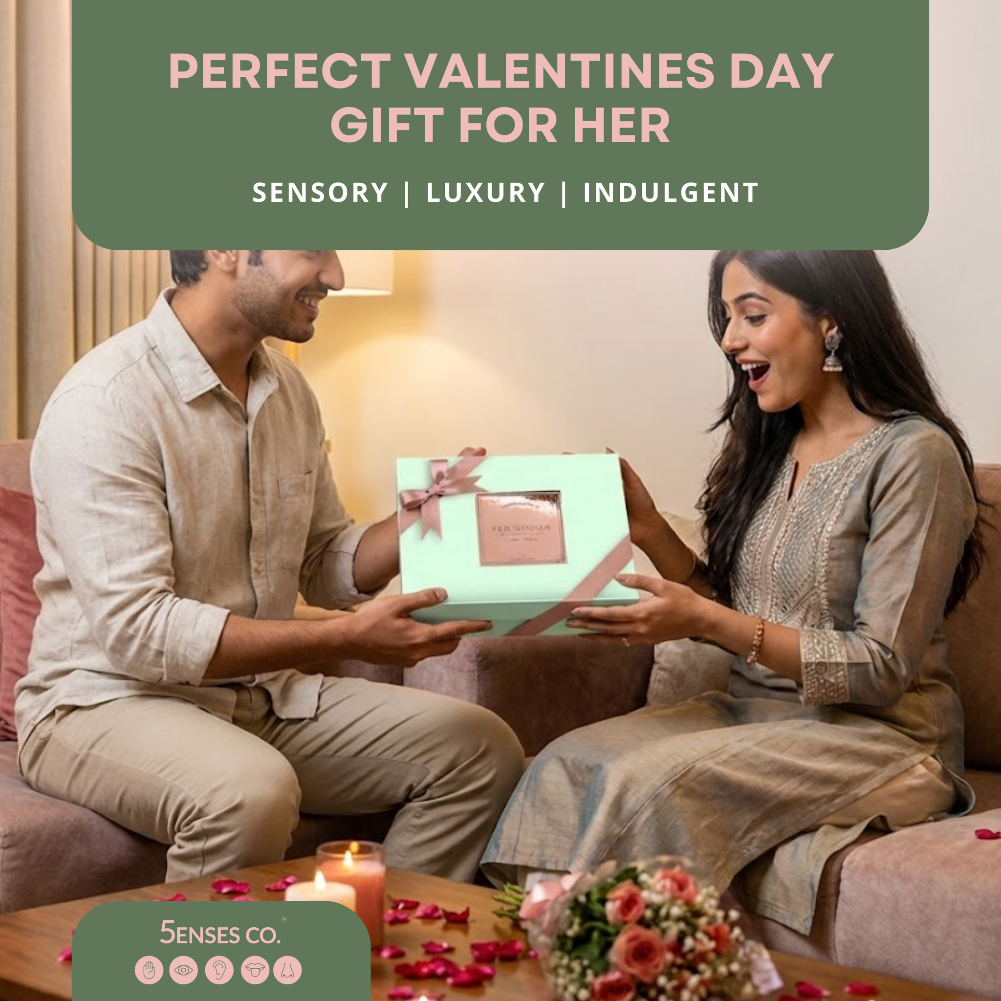 Fab Woman For Valentine | Luxury 5 Senses Gift Hamper for Women