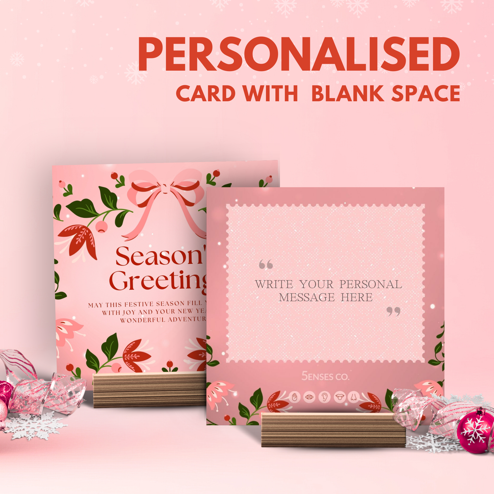 Solstice Sparkle| Pink Jasper Festive Snowflake Bracelet