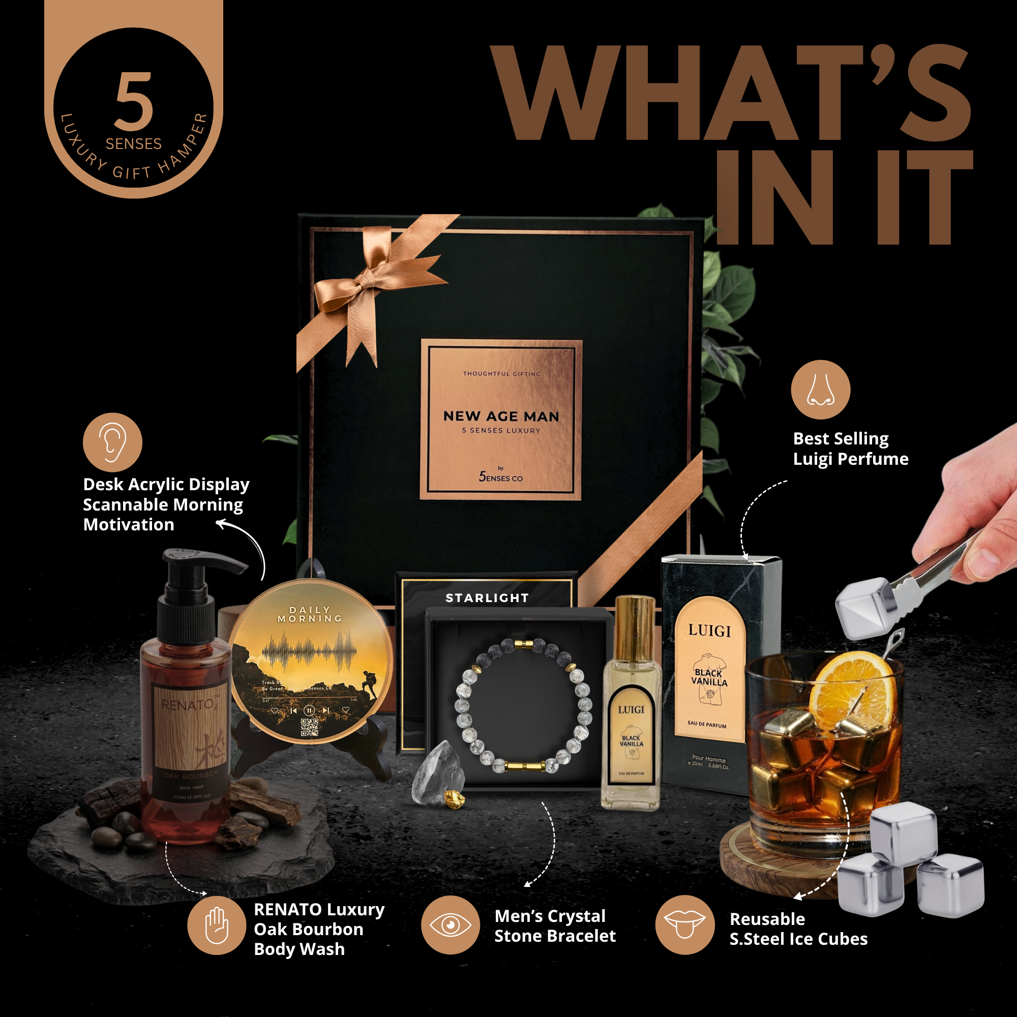 New Age Man | Luxury 5 Senses Gift Hamper for Men