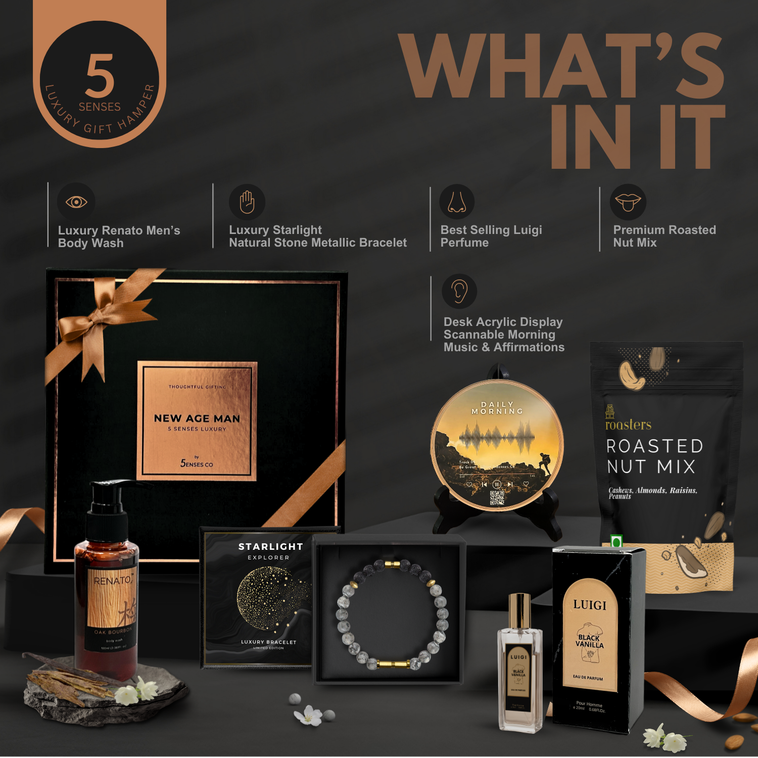 New Age Man | Luxury 5 Senses Gift Hamper for Men