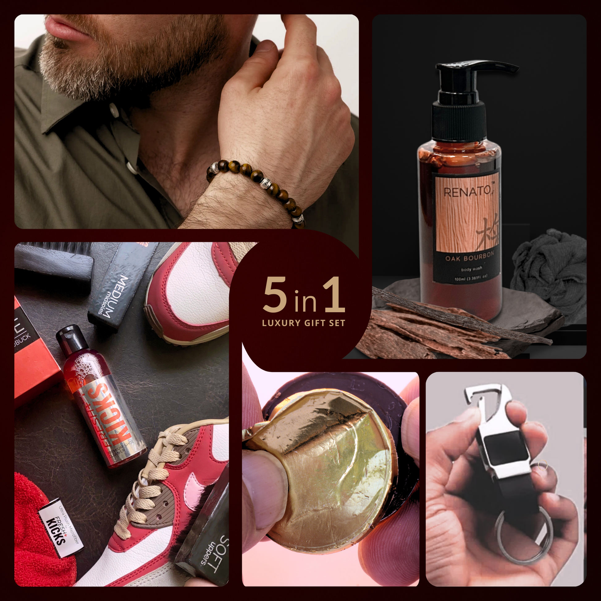 Gentleman's Sanctuary | For Diwali | Men's 5 Senses Gift Hamper