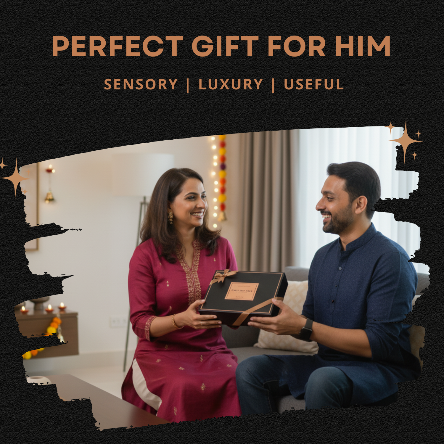 New Age Man For Diwali | Luxury 5 Senses Gift Hamper for Men