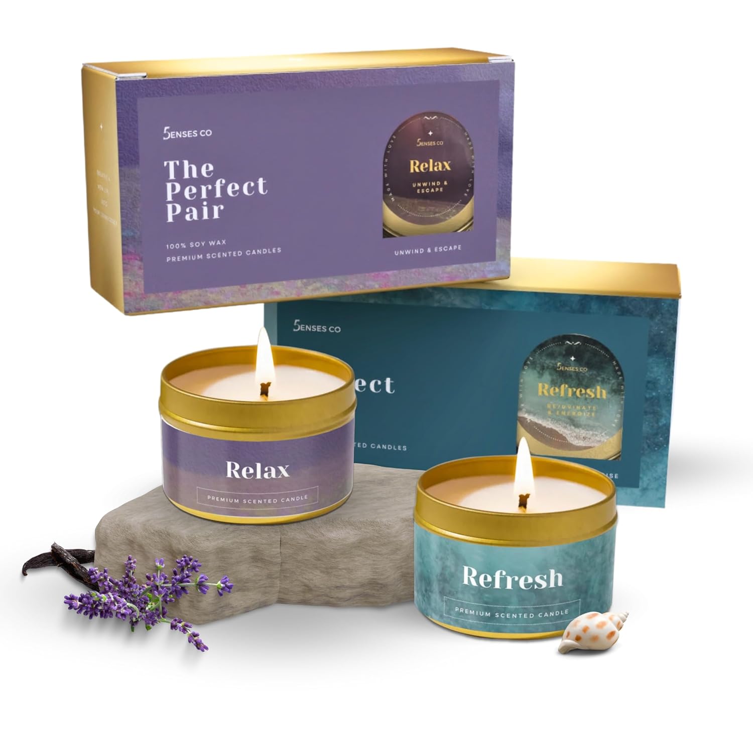 The Perfect Pair | Luxury Candle Gift Set