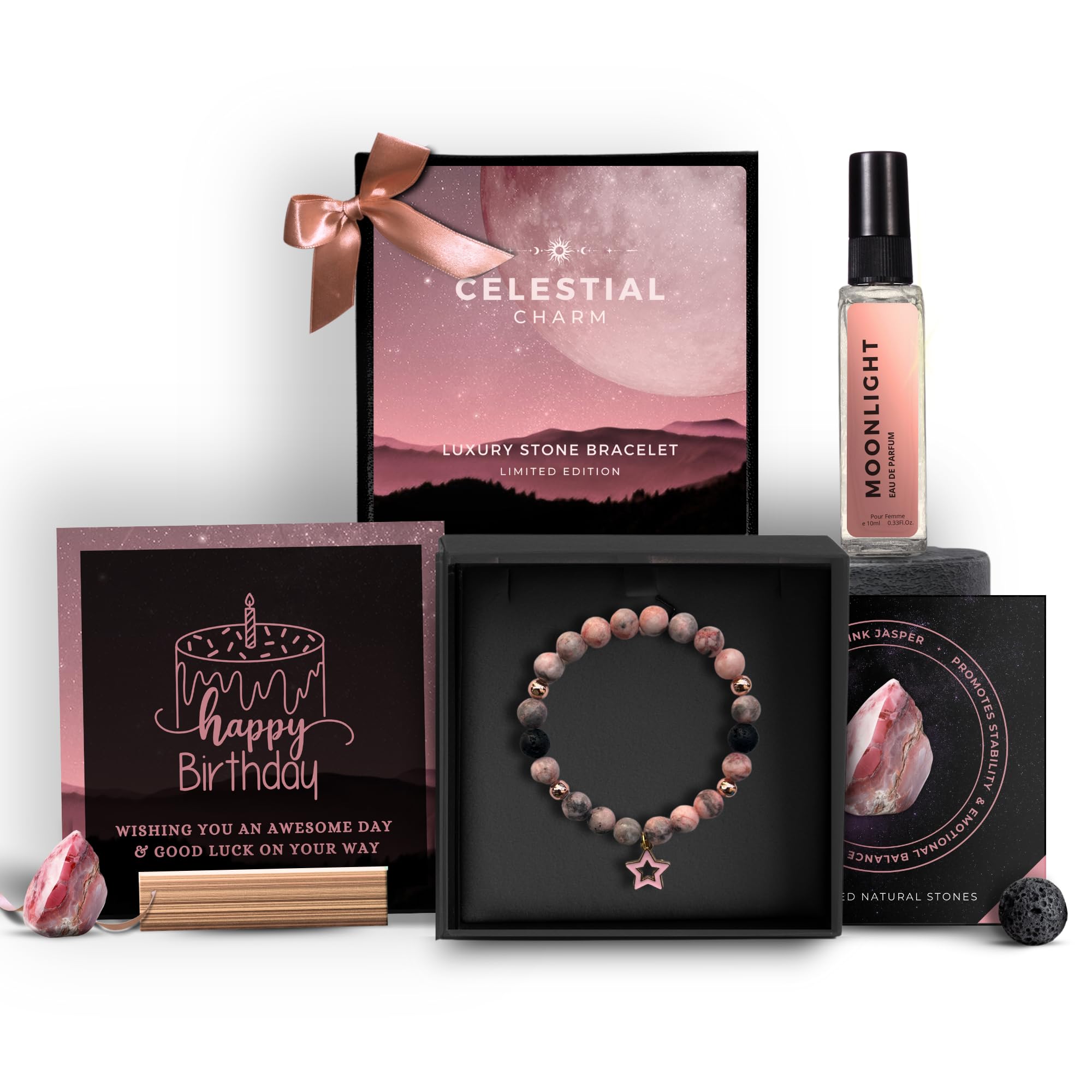 Celestial Charm | Women's Bracelet & Perfume Gift Set