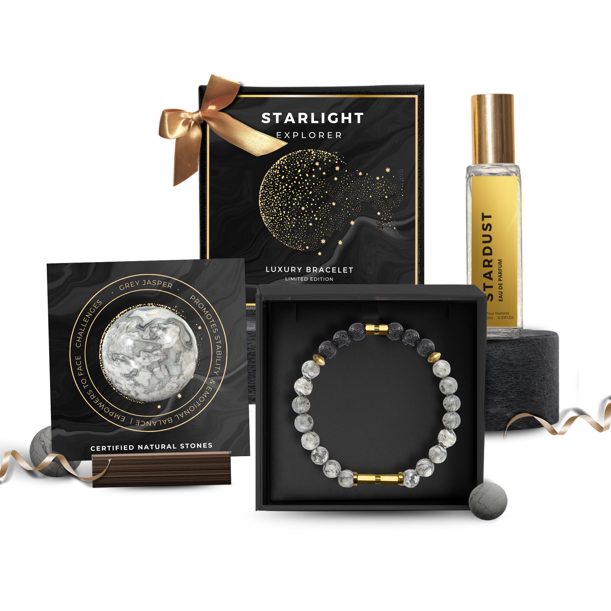 Starlight Explorer | Men's Bracelet & Perfume Gift Set