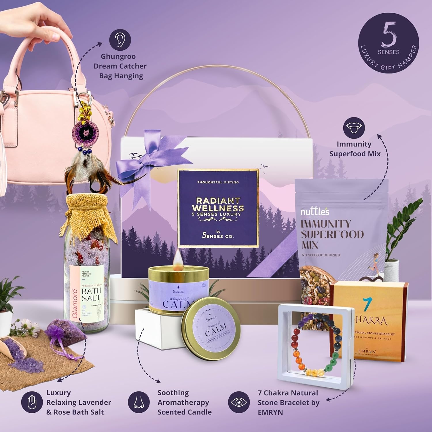 Wellness Symphony | Luxury 5 Senes Gift Hamper for Women