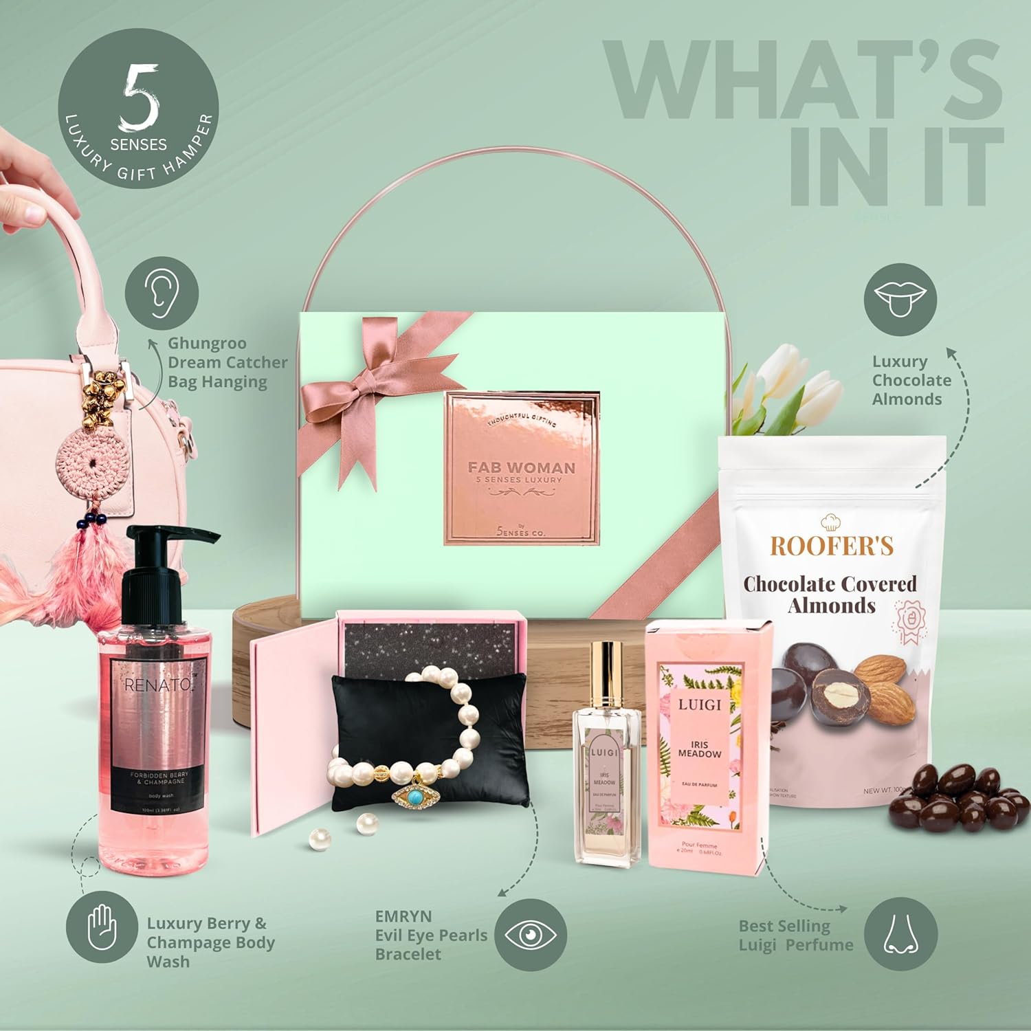 Fab Woman | Luxury 5 Senses Gift Hamper for Women