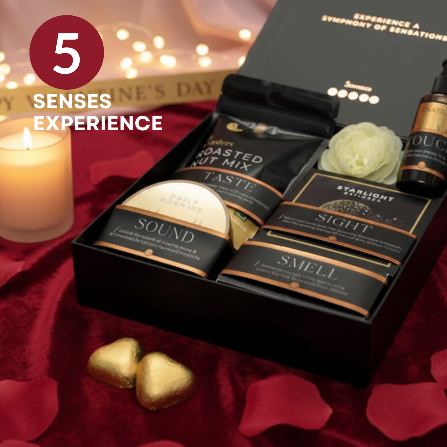 New Age Man For Valentine | Luxury 5 Senses Gift Hamper for Men