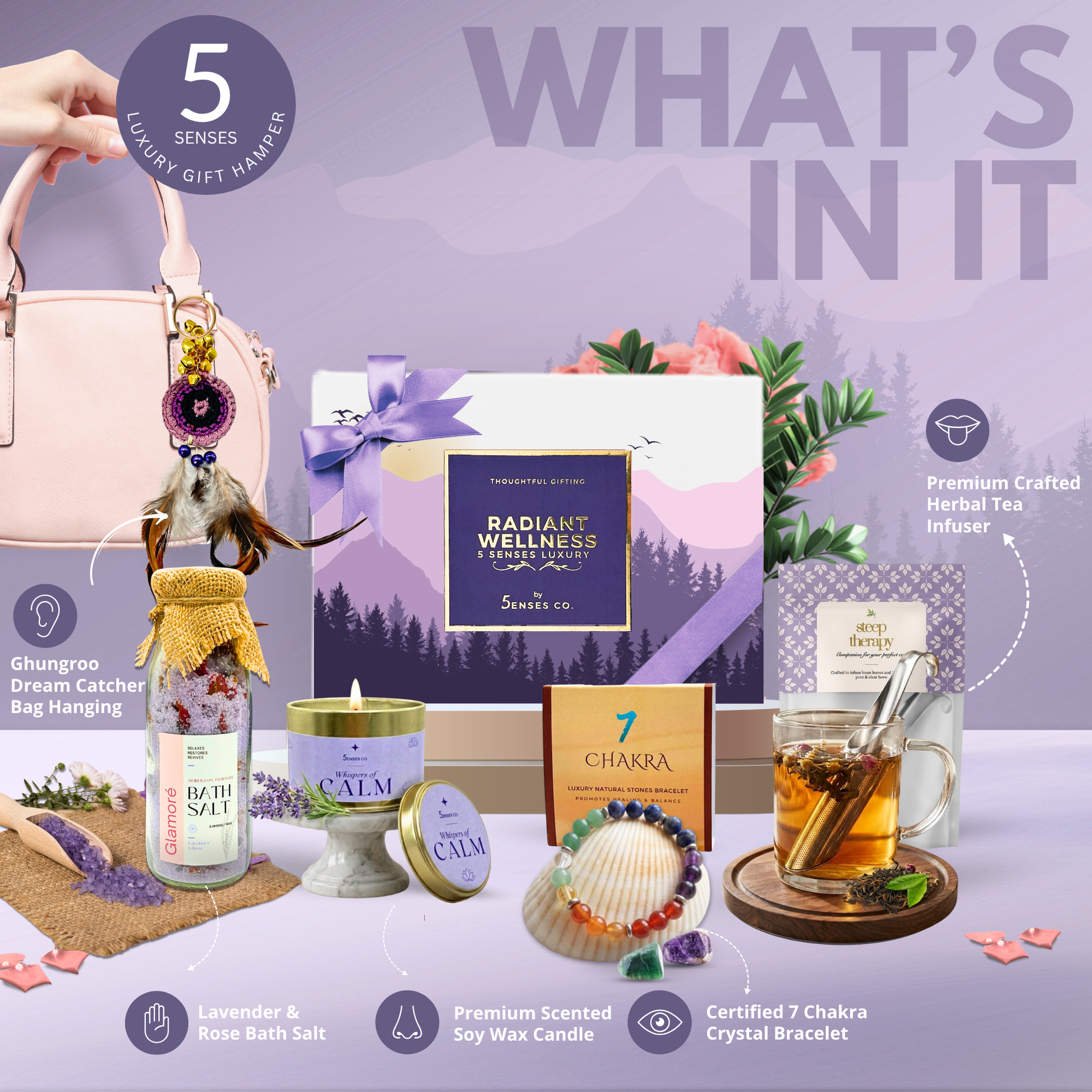 Wellness Symphony | Luxury 5 Senes Gift Hamper for Women