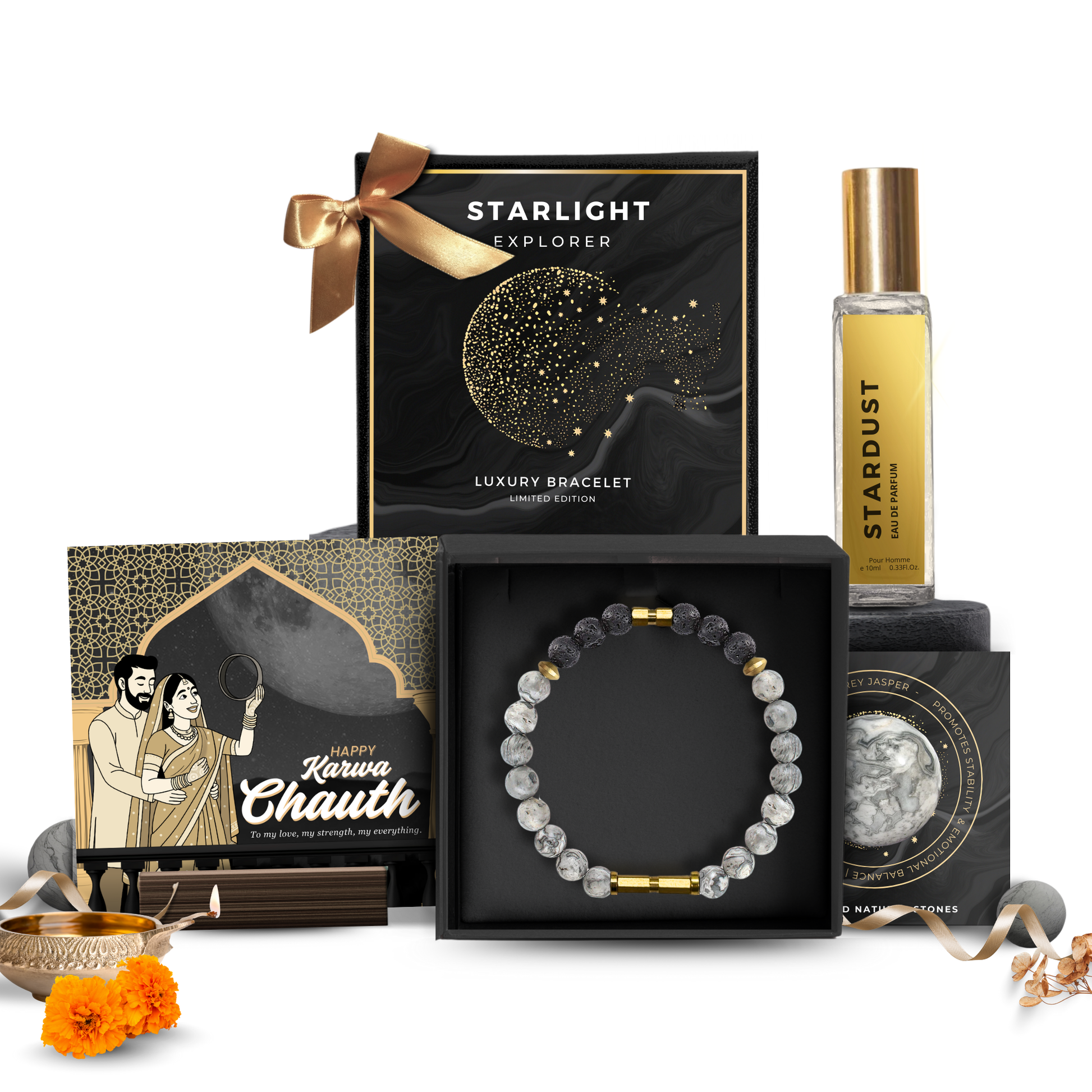 Starlight Explorer | Men's Bracelet & Perfume Gift Set