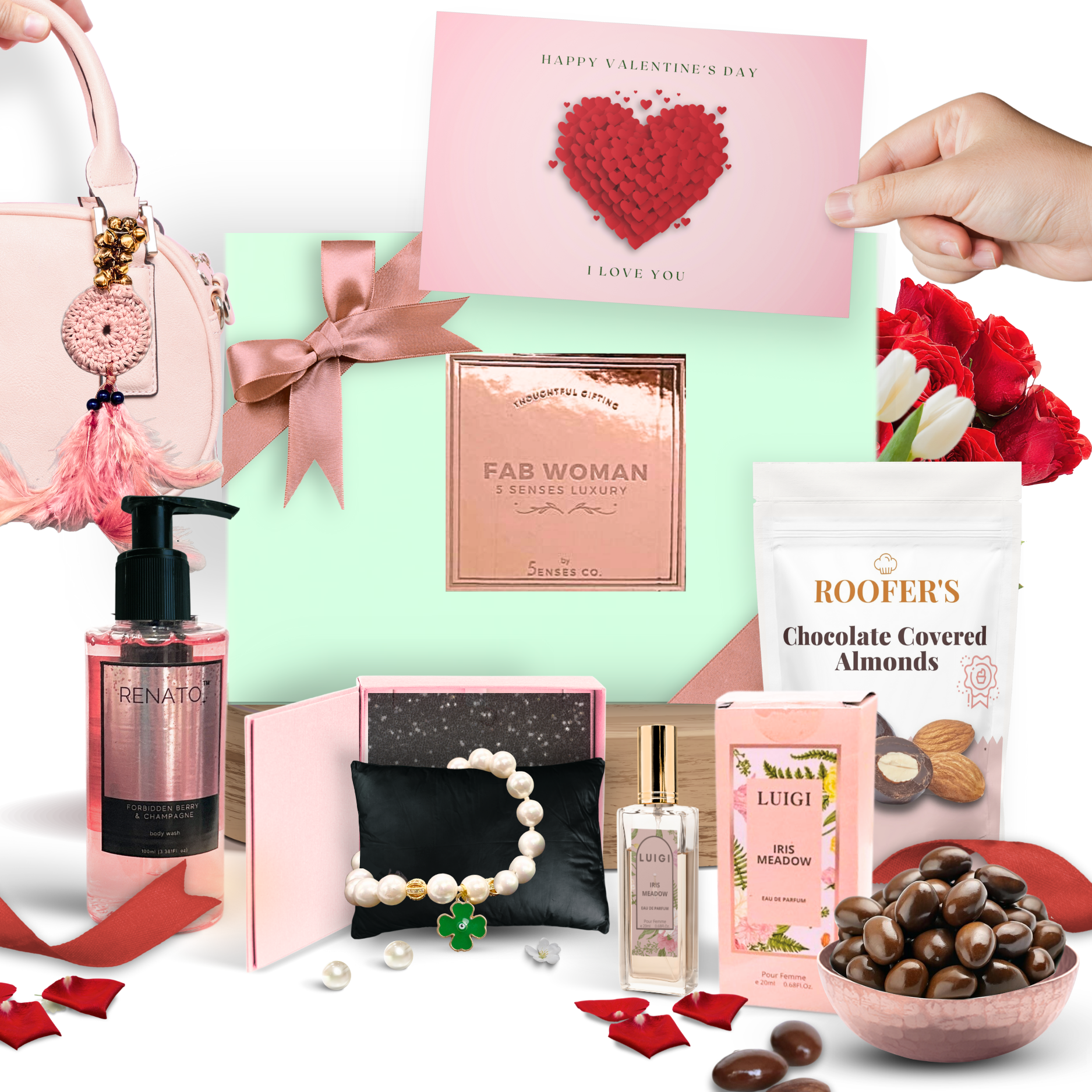 Fab Woman For Valentine | Luxury 5 Senses Gift Hamper for Women