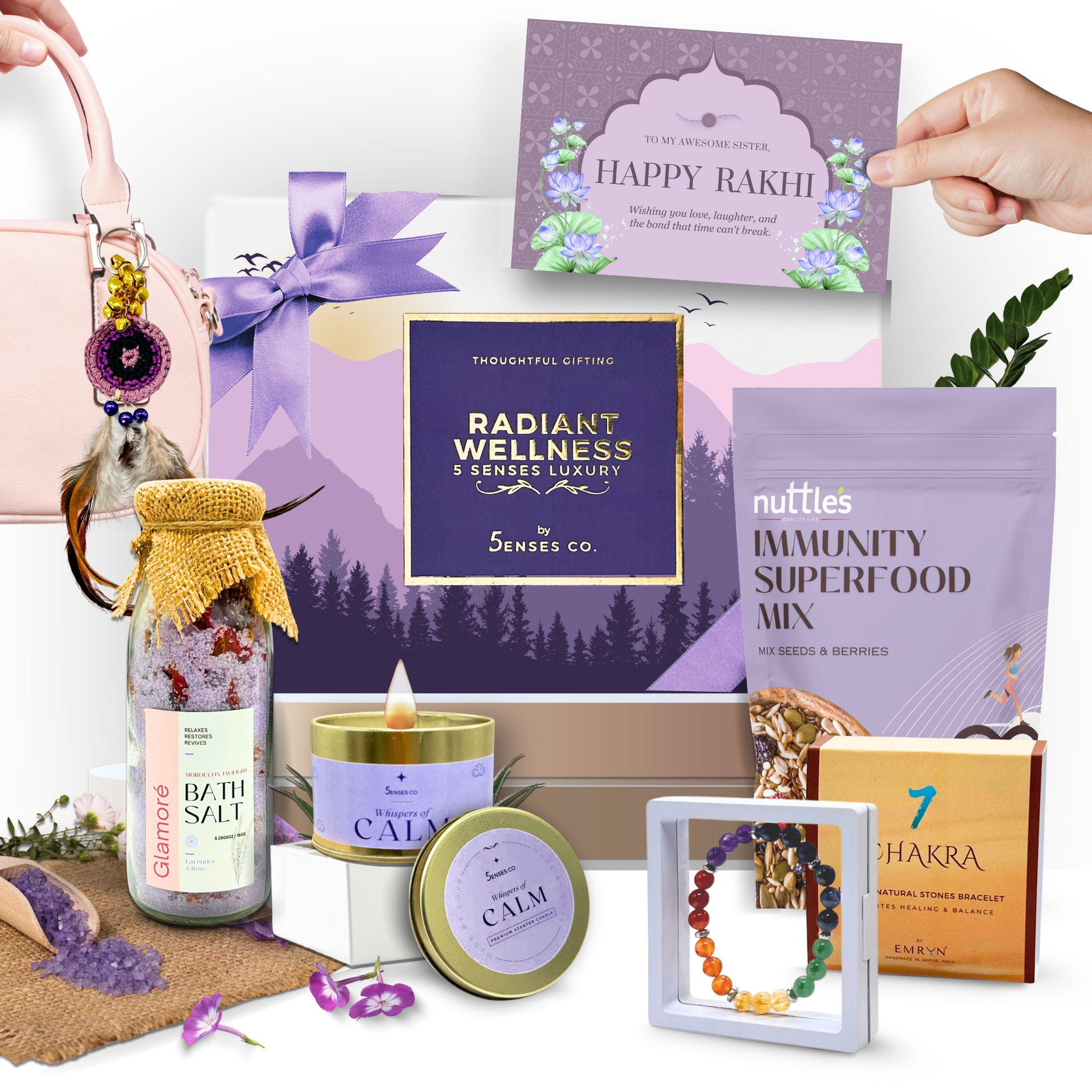 Wellness Symphony for Rakhi | Luxury 5 Senes Gift Hamper for Women